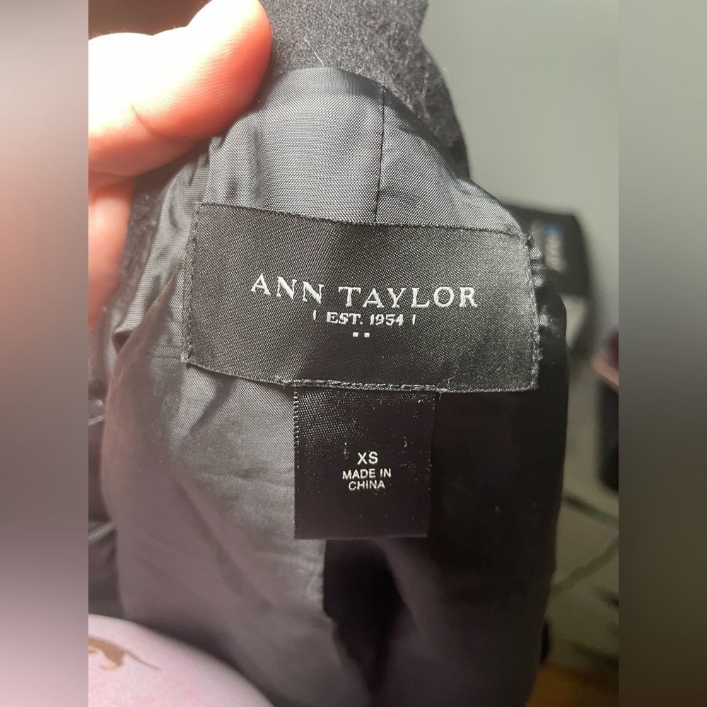 Ann Taylor Black Blazer Classic Tailored Suit Jacket - Picture 7 of 7